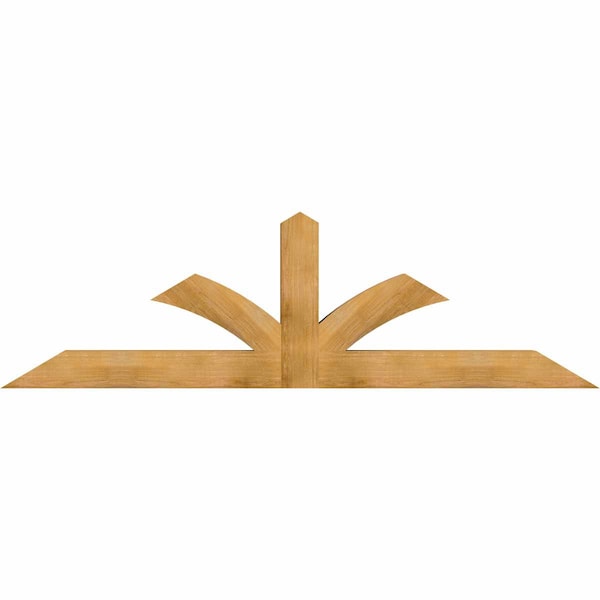 Ekena Millwork Richland Rough Sawn Timber Gable Bracket, Western Red Cedar, 96"W x 28"H x 6"D x 6"F, 7/12 Pitch GBW096X28X0606RIC00RWR - main